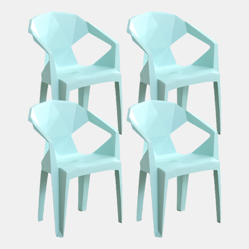 Nordic Chairs Dining Arm Chairs for Kitchen with Plastic Legs Light Green 4 Piece Set Clearhalo 'Dining Chairs' 'Dining Tables & Seating' 'dining_chair' 'furn' 'furn_dining_chair' 'Furniture' 'furniture_dining_chair' 'Kitchen & Dining Furniture' 4911896