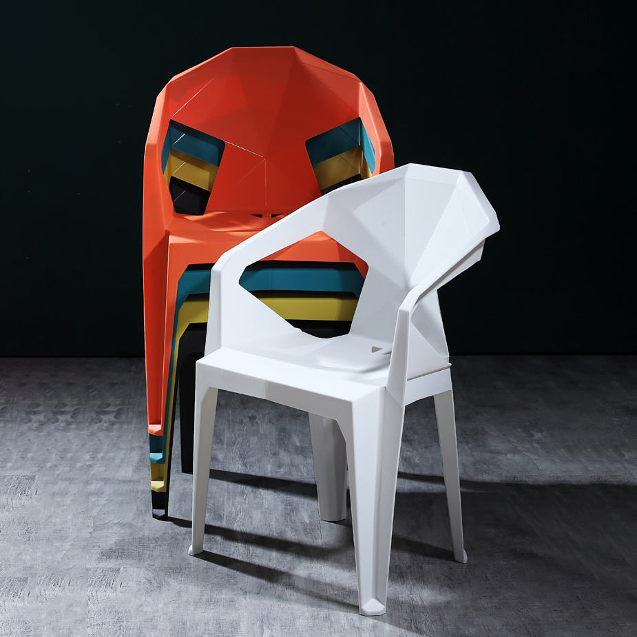 Nordic Chairs Dining Arm Chairs for Kitchen with Plastic Legs Clearhalo 'Dining Chairs' 'Dining Tables & Seating' 'dining_chair' 'furn' 'furn_dining_chair' 'Furniture' 'furniture_dining_chair' 'Kitchen & Dining Furniture' 4911909