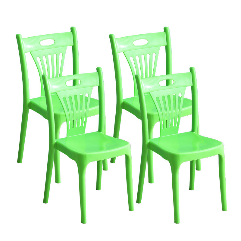 Nordic Style Chairs Dining Armless Chairs for Kitchen with Plastic Legs Fruit Green 4 Piece Set Clearhalo 'Dining Chairs' 'Dining Tables & Seating' 'dining_chair' 'furn' 'furn_dining_chair' 'Furniture' 'furniture_dining_chair' 'Kitchen & Dining Furniture' 4911929