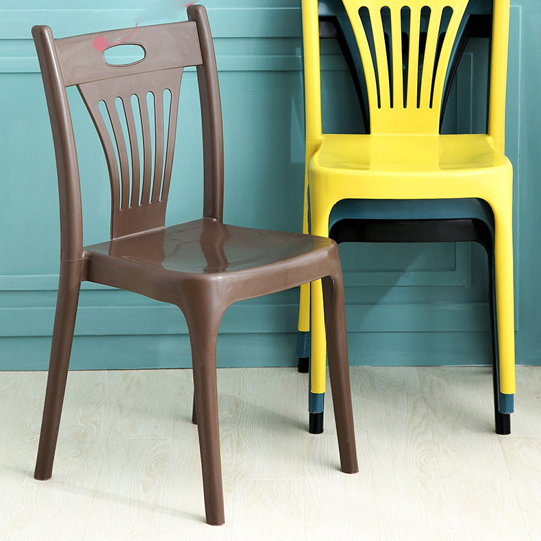 Nordic Style Chairs Dining Armless Chairs for Kitchen with Plastic Legs Clearhalo 'Dining Chairs' 'Dining Tables & Seating' 'dining_chair' 'furn' 'furn_dining_chair' 'Furniture' 'furniture_dining_chair' 'Kitchen & Dining Furniture' 4911930