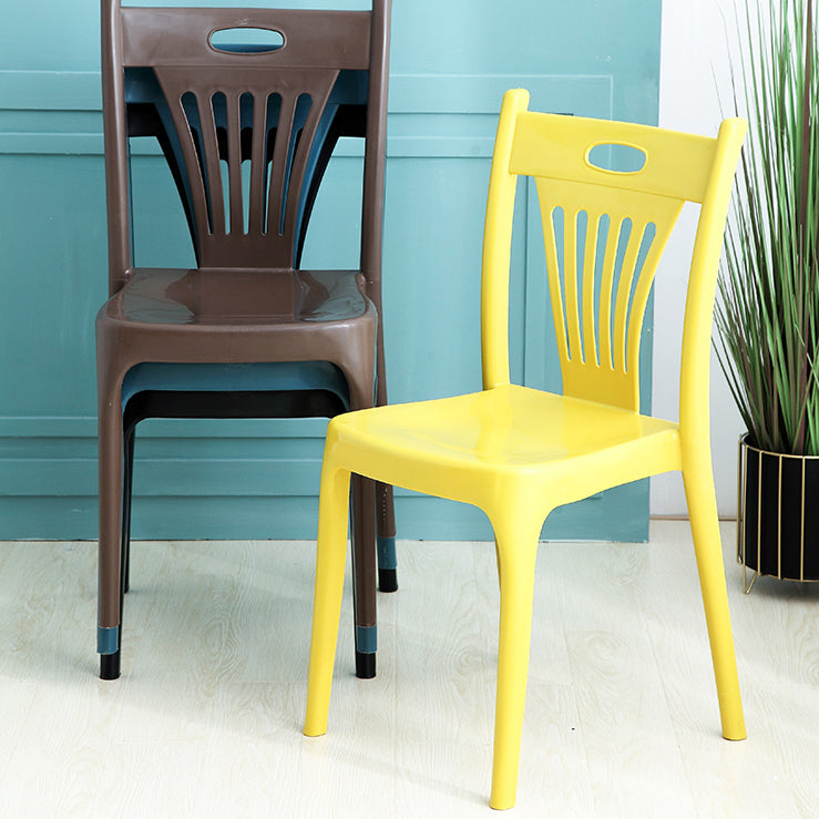Nordic Style Chairs Dining Armless Chairs for Kitchen with Plastic Legs Clearhalo 'Dining Chairs' 'Dining Tables & Seating' 'dining_chair' 'furn' 'furn_dining_chair' 'Furniture' 'furniture_dining_chair' 'Kitchen & Dining Furniture' 4911932
