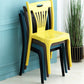 Nordic Style Chairs Dining Armless Chairs for Kitchen with Plastic Legs Clearhalo 'Dining Chairs' 'Dining Tables & Seating' 'dining_chair' 'furn' 'furn_dining_chair' 'Furniture' 'furniture_dining_chair' 'Kitchen & Dining Furniture' 4911942