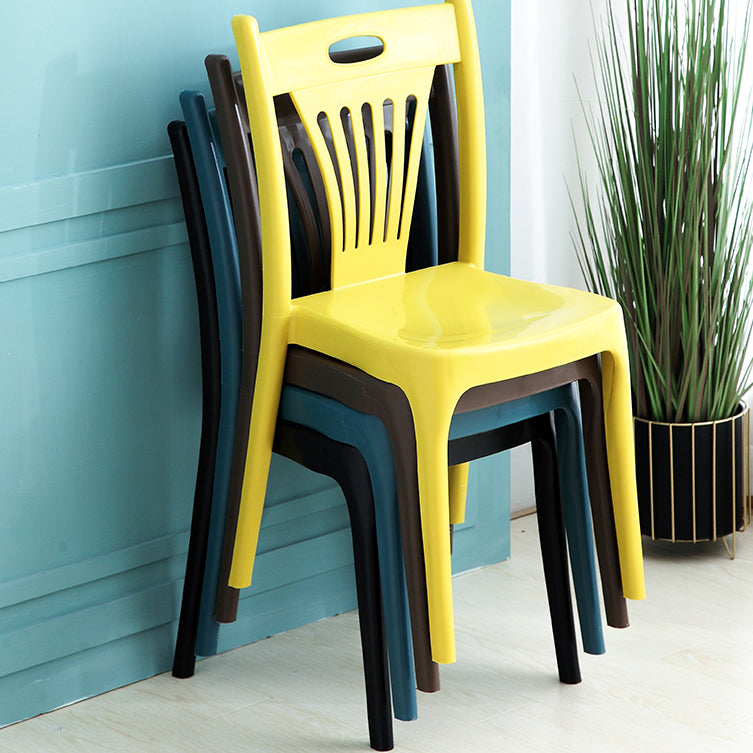 Nordic Style Chairs Dining Armless Chairs for Kitchen with Plastic Legs Clearhalo 'Dining Chairs' 'Dining Tables & Seating' 'dining_chair' 'furn' 'furn_dining_chair' 'Furniture' 'furniture_dining_chair' 'Kitchen & Dining Furniture' 4911942