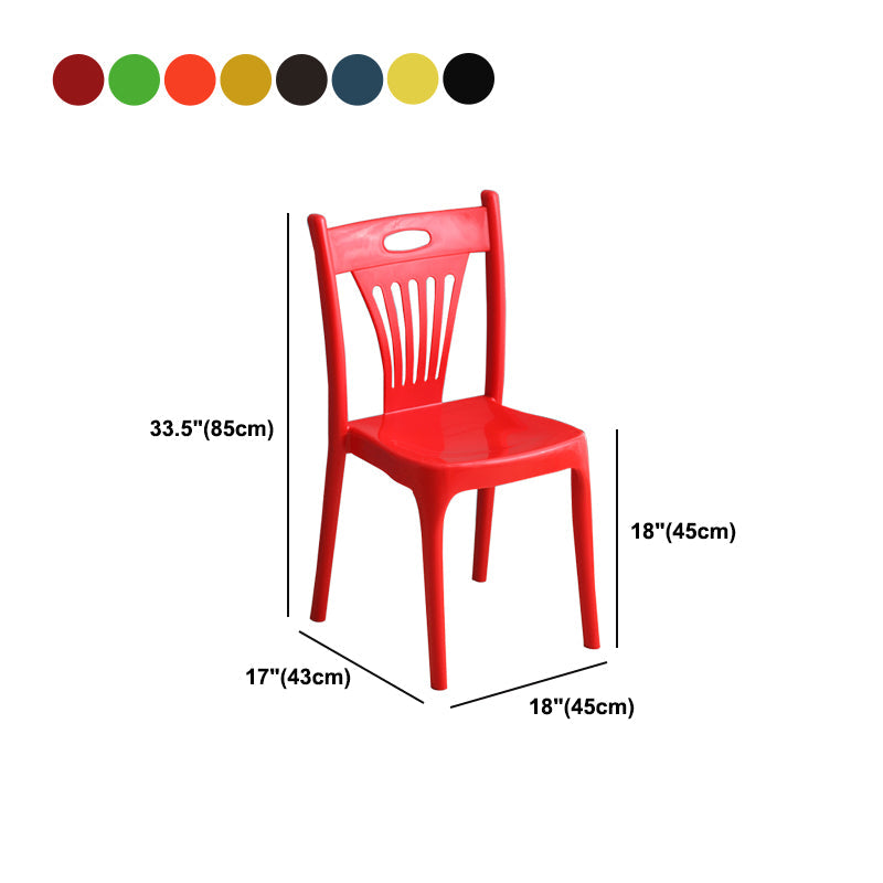 Nordic Style Chairs Dining Armless Chairs for Kitchen with Plastic Legs Clearhalo 'Dining Chairs' 'Dining Tables & Seating' 'dining_chair' 'furn' 'furn_dining_chair' 'Furniture' 'furniture_dining_chair' 'Kitchen & Dining Furniture' 4911944