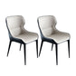 Contemporary Style Arm Wingback Side Chairs Faux Leather Side Chair Gray Blue 2 Piece Set Clearhalo 'Dining Chairs' 'Dining Tables & Seating' 'dining_chair' 'furn' 'furn_dining_chair' 'Furniture' 'furniture_dining_chair' 'Kitchen & Dining Furniture' 4911950