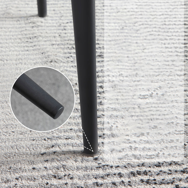 Contemporary Style Arm Wingback Side Chairs Faux Leather Side Chair Clearhalo 'Dining Chairs' 'Dining Tables & Seating' 'dining_chair' 'furn' 'furn_dining_chair' 'Furniture' 'furniture_dining_chair' 'Kitchen & Dining Furniture' 4911958