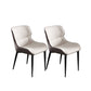 Contemporary Style Arm Wingback Side Chairs Faux Leather Side Chair Brown-Grey 2 Piece Set Clearhalo 'Dining Chairs' 'Dining Tables & Seating' 'dining_chair' 'furn' 'furn_dining_chair' 'Furniture' 'furniture_dining_chair' 'Kitchen & Dining Furniture' 4911961