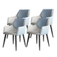 Modern Design Arm Solid Back Side Chairs Leather Dining Side Chair Light Blue 4 Piece Set Clearhalo 'Dining Chairs' 'Dining Tables & Seating' 'dining_chair' 'furn' 'furn_dining_chair' 'Furniture' 'furniture_dining_chair' 'Kitchen & Dining Furniture' 4911992