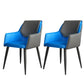 Modern Design Arm Solid Back Side Chairs Leather Dining Side Chair Dark Blue 2 Piece Set Clearhalo 'Dining Chairs' 'Dining Tables & Seating' 'dining_chair' 'furn' 'furn_dining_chair' 'Furniture' 'furniture_dining_chair' 'Kitchen & Dining Furniture' 4911997