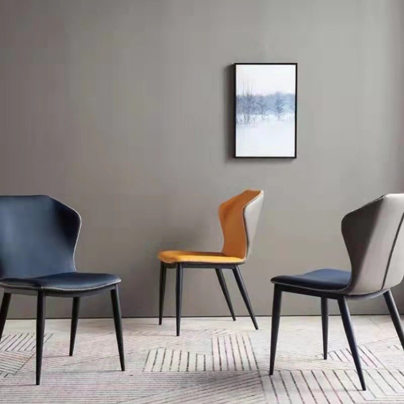 Modern Style Chairs Dining Armless Chair for Kitchen with Metal Legs Clearhalo 'Dining Chairs' 'Dining Tables & Seating' 'dining_chair' 'furn' 'furn_dining_chair' 'Furniture' 'furniture_dining_chair' 'Kitchen & Dining Furniture' 4912061