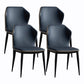 Modern Style Chairs Dining Armless Chair for Kitchen with Metal Legs Blue 4 Piece Set Clearhalo 'Dining Chairs' 'Dining Tables & Seating' 'dining_chair' 'furn' 'furn_dining_chair' 'Furniture' 'furniture_dining_chair' 'Kitchen & Dining Furniture' 4912062