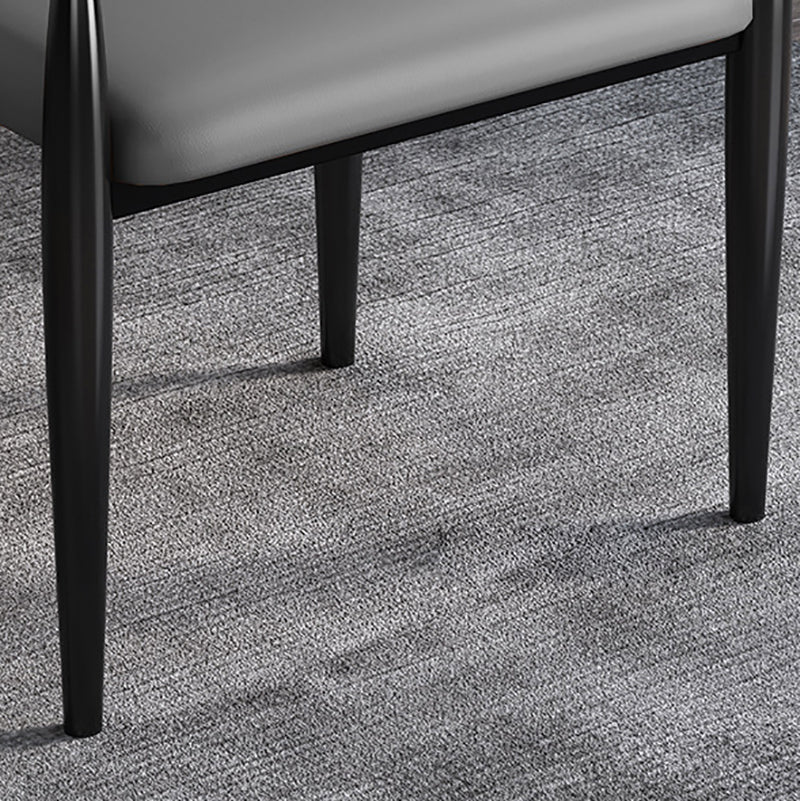 Industrial Open Back Chairs Dining Arm Chair for Kitchen with Metal Legs Clearhalo 'Dining Chairs' 'Dining Tables & Seating' 'dining_chair' 'furn' 'furn_dining_chair' 'Furniture' 'furniture_dining_chair' 'Kitchen & Dining Furniture' 4912109