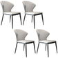 Modern Style Chairs Dining Armless Chairs for Kitchen with Metal Legs Grey 4 Piece Set Clearhalo 'Dining Chairs' 'Dining Tables & Seating' 'dining_chair' 'furn' 'furn_dining_chair' 'Furniture' 'furniture_dining_chair' 'Kitchen & Dining Furniture' 4912133