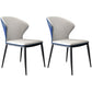 Modern Style Chairs Dining Armless Chairs for Kitchen with Metal Legs Blue 2 Piece Set Clearhalo 'Dining Chairs' 'Dining Tables & Seating' 'dining_chair' 'furn' 'furn_dining_chair' 'Furniture' 'furniture_dining_chair' 'Kitchen & Dining Furniture' 4912142