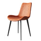 Modern Style Chair Dining Armless Chairs for Kitchen with Metal Legs Orange 1 Piece Clearhalo 'Dining Chairs' 'Dining Tables & Seating' 'dining_chair' 'furn' 'furn_dining_chair' 'Furniture' 'furniture_dining_chair' 'Kitchen & Dining Furniture' 4912152