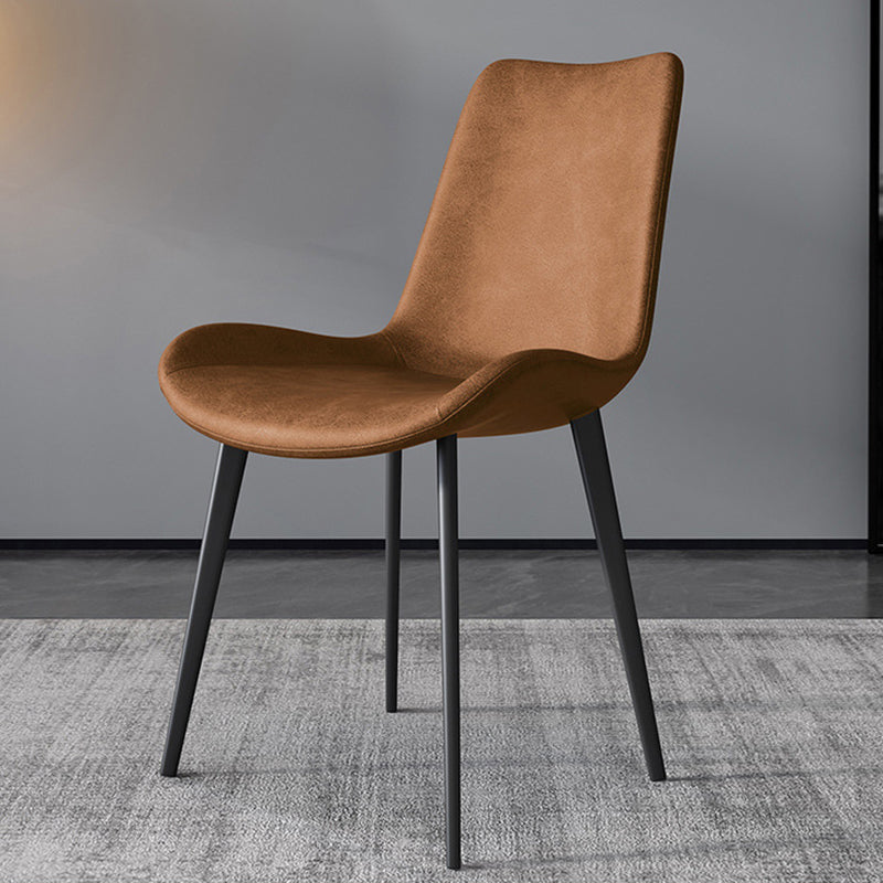 Modern Style Chair Dining Armless Chairs for Kitchen with Metal Legs Clearhalo 'Dining Chairs' 'Dining Tables & Seating' 'dining_chair' 'furn' 'furn_dining_chair' 'Furniture' 'furniture_dining_chair' 'Kitchen & Dining Furniture' 4912157