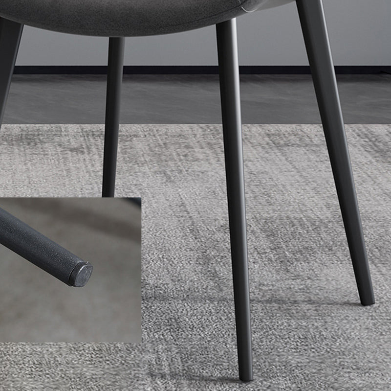 Modern Style Chair Dining Armless Chairs for Kitchen with Metal Legs Clearhalo 'Dining Chairs' 'Dining Tables & Seating' 'dining_chair' 'furn' 'furn_dining_chair' 'Furniture' 'furniture_dining_chair' 'Kitchen & Dining Furniture' 4912168