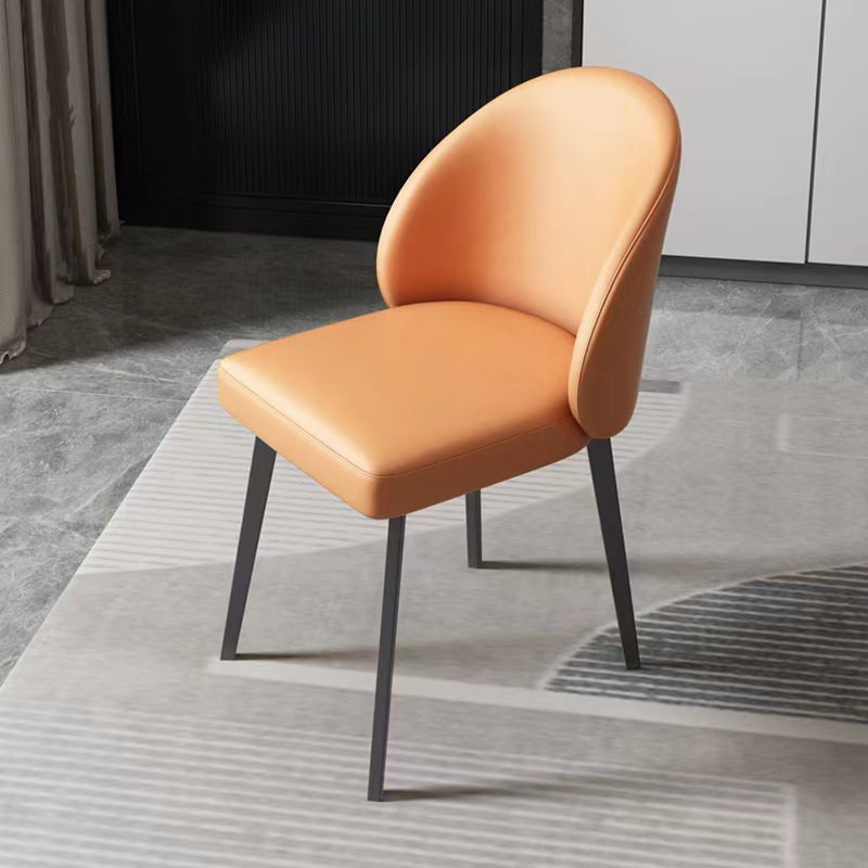 Contemporary Style Chair Dining Armless Chairs for Kitchen with Metal Legs Clearhalo 'Dining Chairs' 'Dining Tables & Seating' 'dining_chair' 'furn' 'furn_dining_chair' 'Furniture' 'furniture_dining_chair' 'Kitchen & Dining Furniture' 4912179