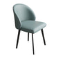 Contemporary Style Chair Dining Armless Chairs for Kitchen with Metal Legs Blue 1 Piece Clearhalo 'Dining Chairs' 'Dining Tables & Seating' 'dining_chair' 'furn' 'furn_dining_chair' 'Furniture' 'furniture_dining_chair' 'Kitchen & Dining Furniture' 4912195