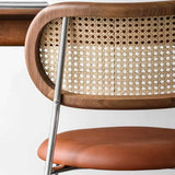 Industrial Open Back Chair Dining Armless Chair for Kitchen with Metal Legs Clearhalo 'Dining Chairs' 'Dining Tables & Seating' 'dining_chair' 'furn' 'furn_dining_chair' 'Furniture' 'furniture_dining_chair' 'Kitchen & Dining Furniture' 4912225