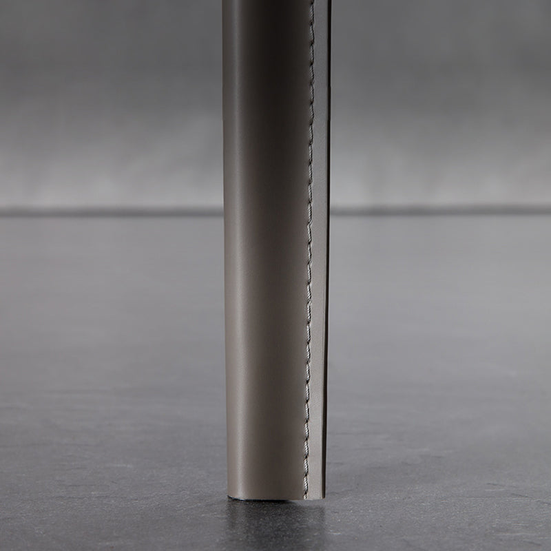 Contemporary Leather Dining Side Chairs Armless Solid Back Chair Clearhalo 'Dining Chairs' 'Dining Tables & Seating' 'dining_chair' 'furn' 'furn_dining_chair' 'Furniture' 'furniture_dining_chair' 'Kitchen & Dining Furniture' 4912249