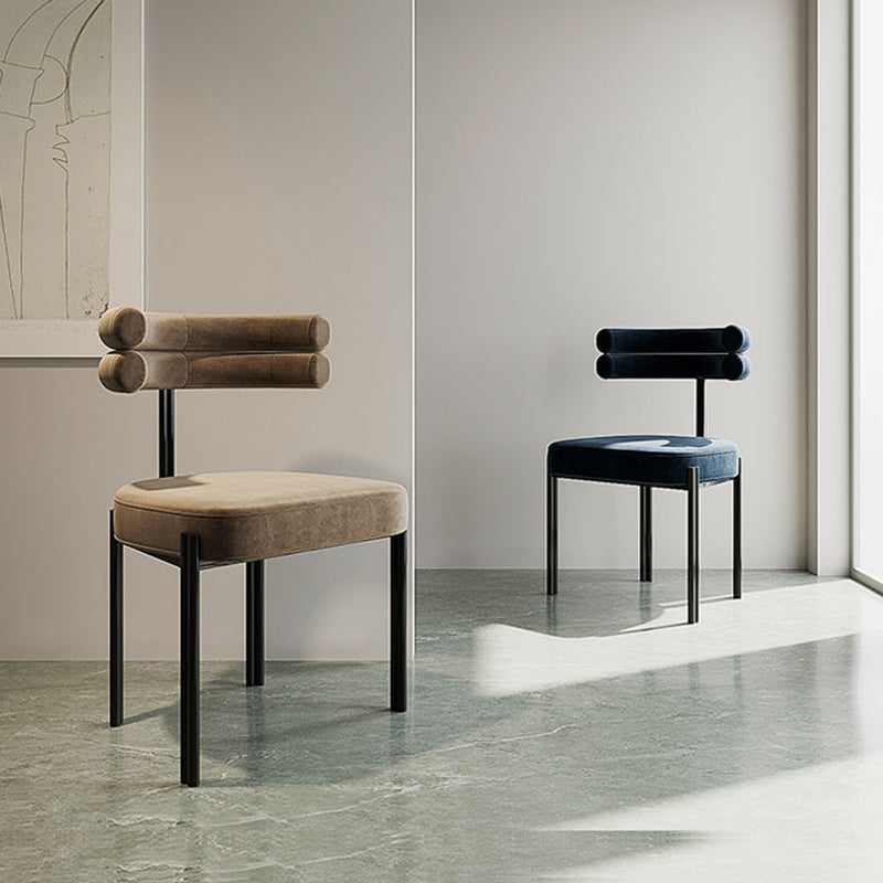 Contemporary Style Upholstered Side Chairs Open Back Dining Side Chair Clearhalo 'Dining Chairs' 'Dining Tables & Seating' 'dining_chair' 'furn' 'furn_dining_chair' 'Furniture' 'furniture_dining_chair' 'Kitchen & Dining Furniture' 4912255