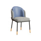 Scandinavian Upholstered Fabric Dining Side Chair Solid Back Chair Gray-Blue 1 Piece Clearhalo 'Dining Chairs' 'Dining Tables & Seating' 'dining_chair' 'furn' 'furn_dining_chair' 'Furniture' 'furniture_dining_chair' 'Kitchen & Dining Furniture' 4912354