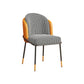 Scandinavian Upholstered Fabric Dining Side Chair Solid Back Chair Clearhalo 'Dining Chairs' 'Dining Tables & Seating' 'dining_chair' 'furn' 'furn_dining_chair' 'Furniture' 'furniture_dining_chair' 'Kitchen & Dining Furniture' 4912356