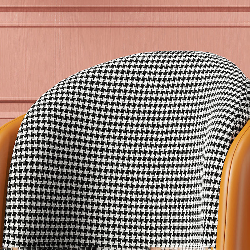 Scandinavian Upholstered Fabric Dining Side Chair Solid Back Chair Clearhalo 'Dining Chairs' 'Dining Tables & Seating' 'dining_chair' 'furn' 'furn_dining_chair' 'Furniture' 'furniture_dining_chair' 'Kitchen & Dining Furniture' 4912361