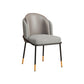 Scandinavian Upholstered Fabric Dining Side Chair Solid Back Chair Grey 1 Piece Clearhalo 'Dining Chairs' 'Dining Tables & Seating' 'dining_chair' 'furn' 'furn_dining_chair' 'Furniture' 'furniture_dining_chair' 'Kitchen & Dining Furniture' 4912367