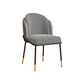 Scandinavian Upholstered Fabric Dining Side Chair Solid Back Chair Gray Houndstooth 1 Piece Clearhalo 'Dining Chairs' 'Dining Tables & Seating' 'dining_chair' 'furn' 'furn_dining_chair' 'Furniture' 'furniture_dining_chair' 'Kitchen & Dining Furniture' 4912373