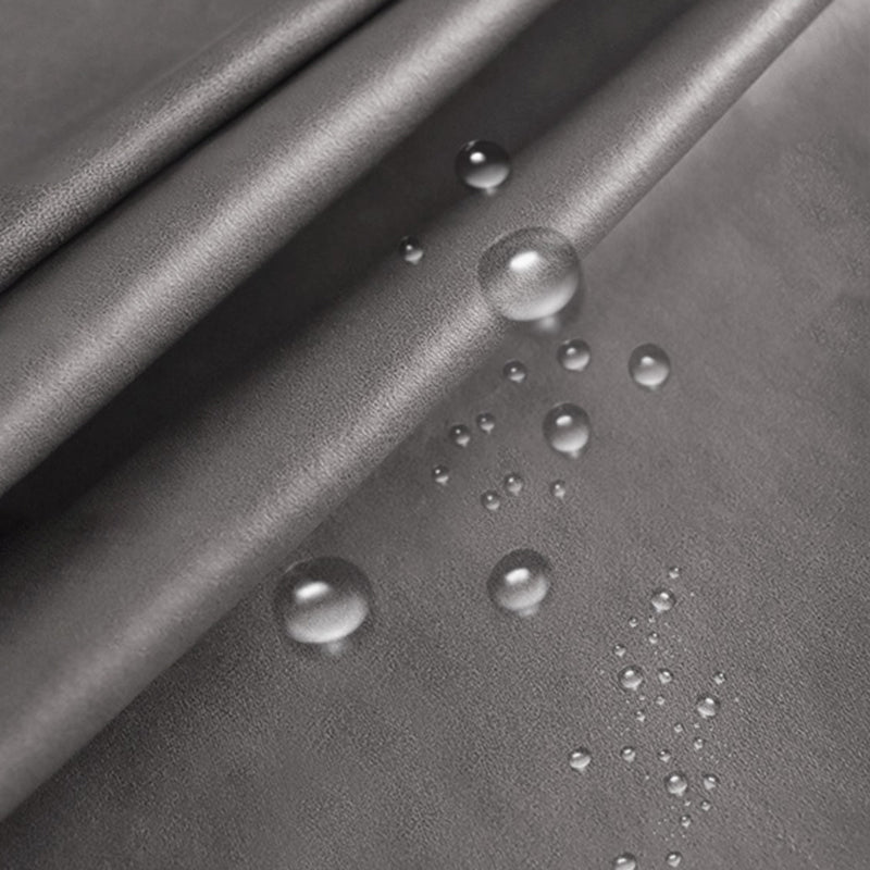 Contemporary Faux Leather Living Room Sofa Dark Gray Cushion Back Sectional Clearhalo 'Furniture' 'furniture_sectionals' 'Living Room Furniture' 'Sectionals' 4912420