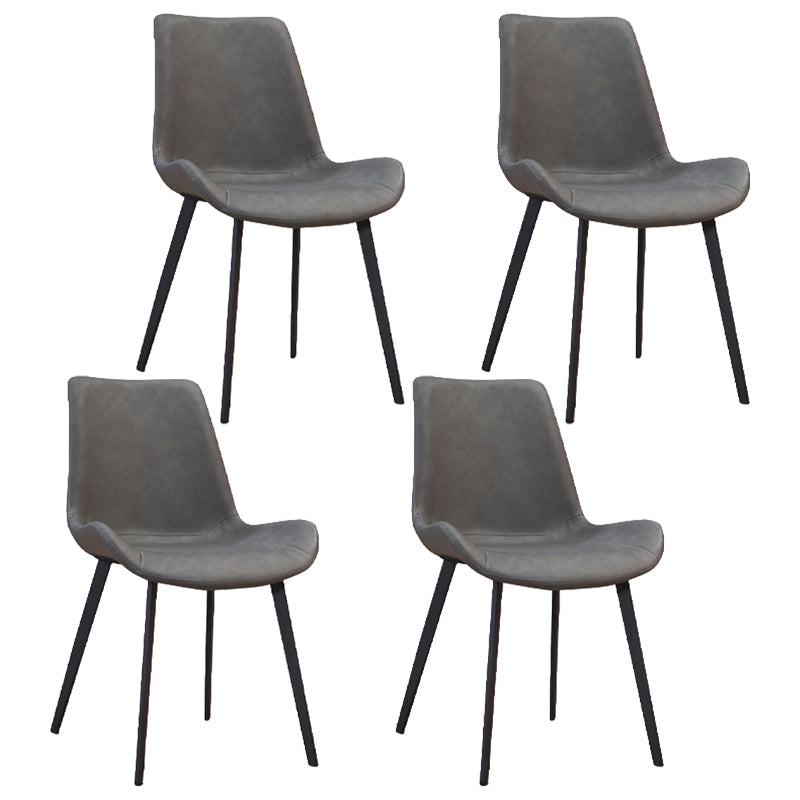 1/4/5/7 Pieces Modern Dining Room Set Rectangle Table Dining Set with 4 Legs 4 Grey Chairs Clearhalo 'Dining Room Sets' 'Dining Tables & Seating' 'dining_room_set' 'furn' 'furn_dining_room_set' 'Furniture' 'furniture_dining_room_set' 'Kitchen & Dining Furniture' 4912432