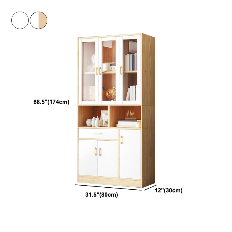 Urban Vertical Standard Bookcase Manufactured Wood Bookshelf with Doors Clearhalo 'Bookcases' 'Furniture' 'furniture_bookcases' 'Office Furniture' 4912466