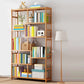 Contemporary Wood Bookcase Open Back Bookshelf for Home Office 39.4"L x 9.8"W x 66.5"H Clearhalo 'Bookcases' 'Furniture' 'furniture_bookcases' 'Office Furniture' 4912469