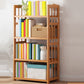 Contemporary Wood Bookcase Open Back Bookshelf for Home Office 19.7"L x 9.8"W x 50"H Clearhalo 'Bookcases' 'Furniture' 'furniture_bookcases' 'Office Furniture' 4912470