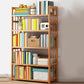 Contemporary Wood Bookcase Open Back Bookshelf for Home Office 35.4"L x 9.8"W x 50"H Clearhalo 'Bookcases' 'Furniture' 'furniture_bookcases' 'Office Furniture' 4912474