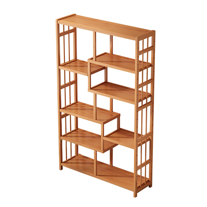 Contemporary Wood Bookcase Open Back Bookshelf for Home Office Clearhalo 'Bookcases' 'Furniture' 'furniture_bookcases' 'Office Furniture' 4912477