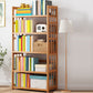 Contemporary Wood Bookcase Open Back Bookshelf for Home Office 27.6"L x 9.8"W x 61.8"H Clearhalo 'Bookcases' 'Furniture' 'furniture_bookcases' 'Office Furniture' 4912478