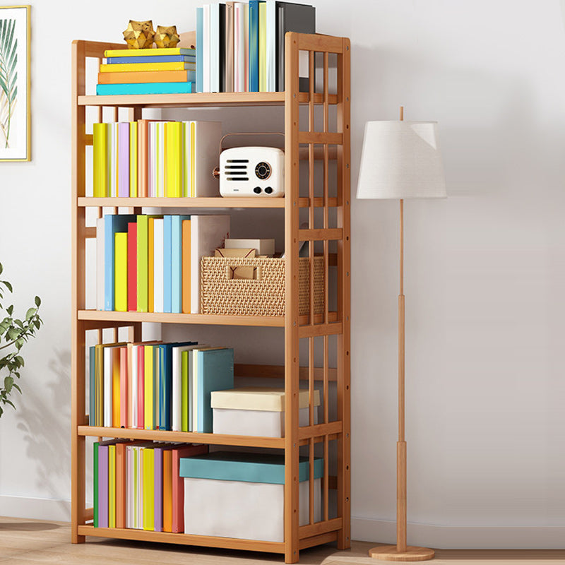 Contemporary Wood Bookcase Open Back Bookshelf for Home Office 27.6"L x 9.8"W x 61.8"H Clearhalo 'Bookcases' 'Furniture' 'furniture_bookcases' 'Office Furniture' 4912478