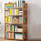 Contemporary Wood Bookcase Open Back Bookshelf for Home Office 35.4"L x 9.8"W x 61.8"H Clearhalo 'Bookcases' 'Furniture' 'furniture_bookcases' 'Office Furniture' 4912480