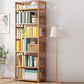 Contemporary Wood Bookcase Open Back Bookshelf for Home Office 19.7"L x 9.8"W x 66.5"H Clearhalo 'Bookcases' 'Furniture' 'furniture_bookcases' 'Office Furniture' 4912481