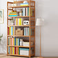 Contemporary Wood Bookcase Open Back Bookshelf for Home Office 35.4"L x 9.8"W x 66.5"H Clearhalo 'Bookcases' 'Furniture' 'furniture_bookcases' 'Office Furniture' 4912485