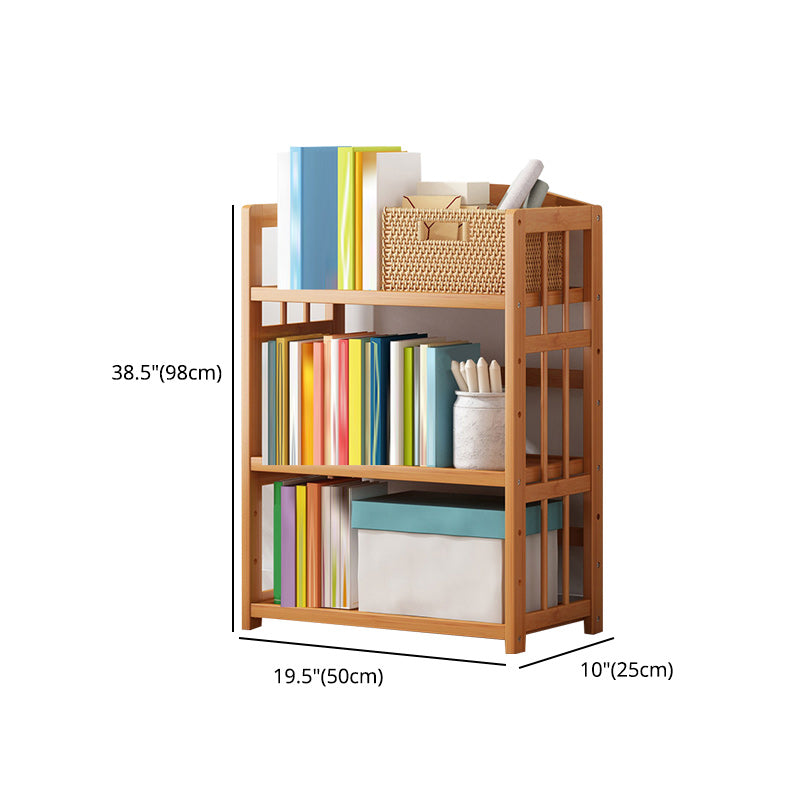 Contemporary Wood Bookcase Open Back Bookshelf for Home Office Clearhalo 'Bookcases' 'Furniture' 'furniture_bookcases' 'Office Furniture' 4912488