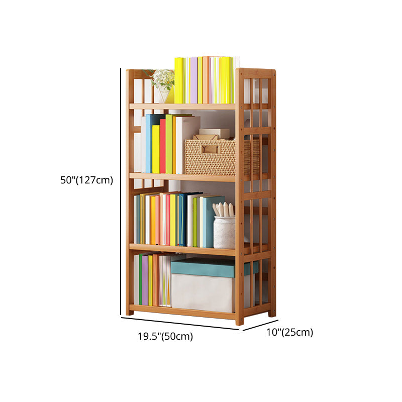 Contemporary Wood Bookcase Open Back Bookshelf for Home Office Clearhalo 'Bookcases' 'Furniture' 'furniture_bookcases' 'Office Furniture' 4912490