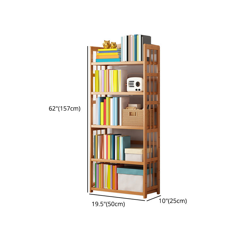 Contemporary Wood Bookcase Open Back Bookshelf for Home Office Clearhalo 'Bookcases' 'Furniture' 'furniture_bookcases' 'Office Furniture' 4912493