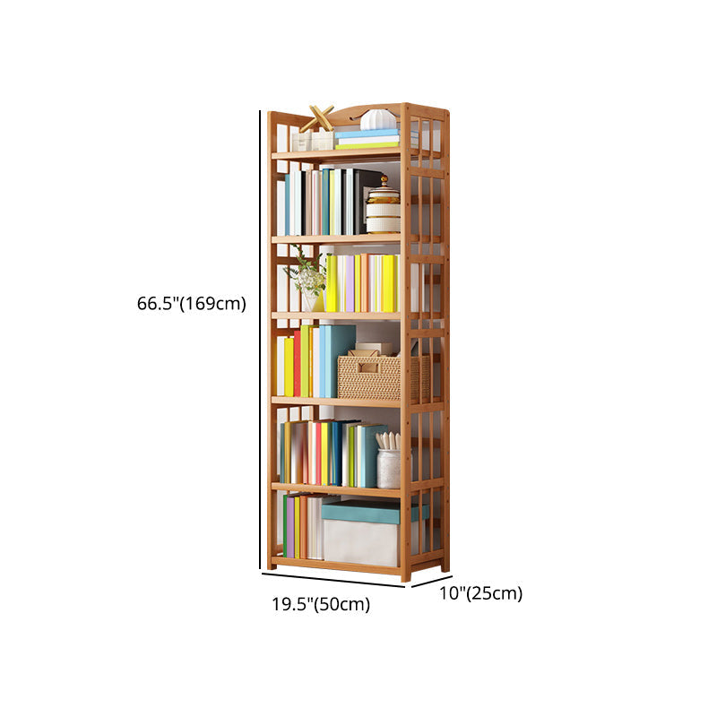 Contemporary Wood Bookcase Open Back Bookshelf for Home Office Clearhalo 'Bookcases' 'Furniture' 'furniture_bookcases' 'Office Furniture' 4912496