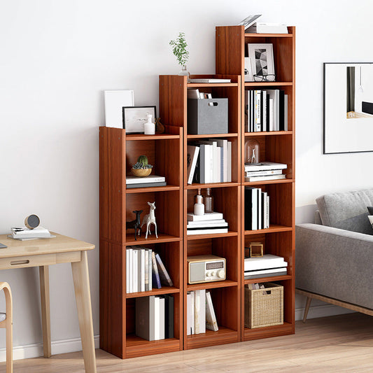 Modern Manufactured Wood Standard Bookshelf Vertical Closed Back Bookcase for Home Clearhalo 'Bookcases' 'furn' 'furn_bookcases' 'Furniture' 'furniture_bookcases' 'Office Furniture' 4912500
