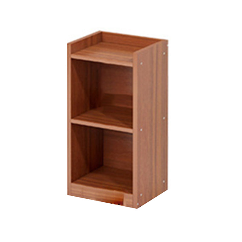 Modern Manufactured Wood Standard Bookshelf Vertical Closed Back Bookcase for Home 10.6"L x 9.4"W x 26.8"H Brown Clearhalo 'Bookcases' 'furn' 'furn_bookcases' 'Furniture' 'furniture_bookcases' 'Office Furniture' 4912501