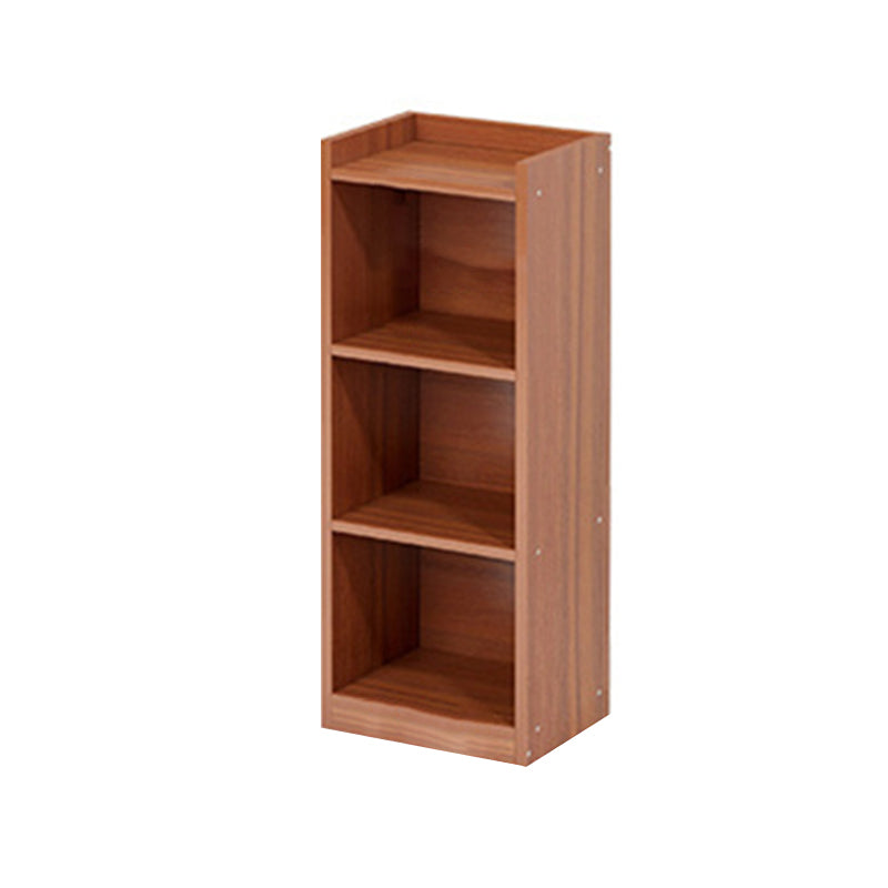 Modern Manufactured Wood Standard Bookshelf Vertical Closed Back Bookcase for Home 11.8"L x 9.4"W x 37.8"H Brown Clearhalo 'Bookcases' 'furn' 'furn_bookcases' 'Furniture' 'furniture_bookcases' 'Office Furniture' 4912502